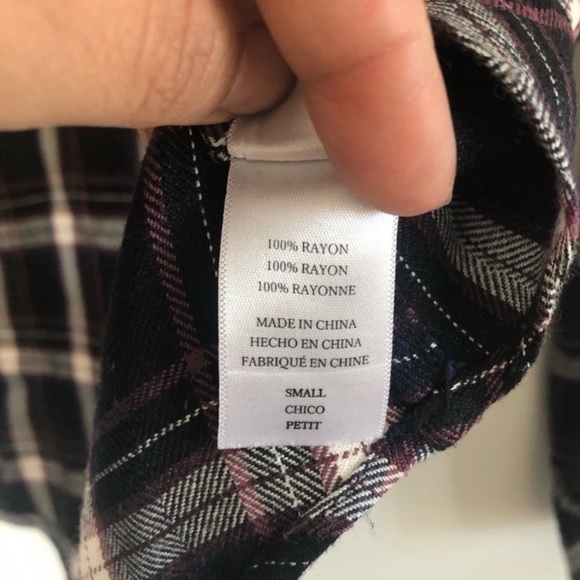 Rails long sleeve plaid flannel small button down - Picture 4 of 7